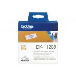 BROTHER P-TOUCH DK-11208 DK ETİKET GENİŞ ADRES ETİKETİ 38MM X 90MM 400 ADET